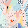 Colorful Abstract Geometric Kids Art Wallpaper Mural