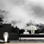 Misty Dark Forest Landscape Wallpaper Mural