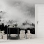 Misty Dark Forest Landscape Wallpaper Mural
