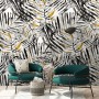 Watercolor Palm Leaf Pattern Wallpaper Mural