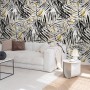 Watercolor Palm Leaf Pattern Wallpaper Mural
