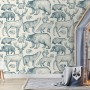 Nordic Animal Drawing for Kids Wallpaper Mural