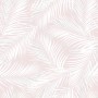 Soft Pink Palm Leaf Tropical Leaves Wallpaper Mural