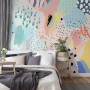 Colorful Abstract Geometric Kids Art Wallpaper Mural