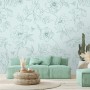 Poppy Drawing Floral Wallpaper Mural