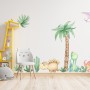 Cute Watercolor Dinosaur Wall Decal Sticker