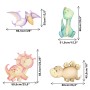 Cute Watercolor Dinosaur Wall Decal Sticker