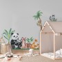 Kids Cute  Forest Animals with Trees Wall Decal Sticker