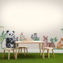Kids Cute  Forest Animals with Trees Wall Decal Sticker