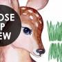 Kids Cute  Forest Animals with Trees Wall Decal Sticker