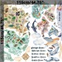 Kids Watercolor World Map Wall Decal Sticker