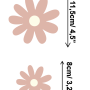 Small Cute Daisy Flowers for Kids Room Wall Decal Sticker
