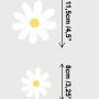 Small Cute Daisy Flowers for Kids Room Wall Decal Sticker