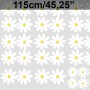 Small Cute Daisy Flowers for Kids Room Wall Decal Sticker