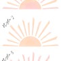 Soft Tones Sun Wall Decal Sticker