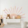 Soft Tones Sun Wall Decal Sticker