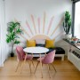 Soft Tones Sun Wall Decal Sticker