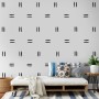 Geometric Black Line Wall Decal Sticker