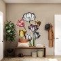 3D Dutch Floral Colorful Tulips Wall Decal Sticker