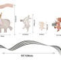 Cute Animals Singing on the Music Notes Wall Decal Sticker