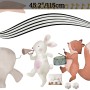 Cute Animals Singing on the Music Notes Wall Decal Sticker