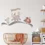 Cute Animals Singing on the Music Notes Wall Decal Sticker