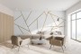Matte Metallic Gold Strip Wall Decal 