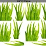 Kids Watercolor Green Plants Wall Decal Sticker