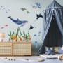Kids Undersea Animals Wall Decal Sticker