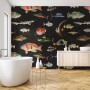 Vintage Ocean Fish Art Wallpaper Mural