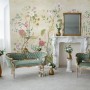 Colorful Chinoiserie Floral Wallpaper Mural