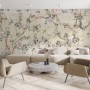 Watercolor Chinoiserie Floral Peony Blossom Wallpaper Mural