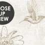 Monochrome Antique Jungle Landscape Wallpaper Mural