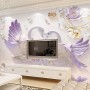 3D Embossed Look Swan Wallpaper Mural