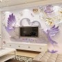3D Embossed Look Swan Wallpaper Mural