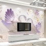 3D Embossed Look Swan Wallpaper Mural