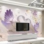 3D Embossed Look Swan Wallpaper Mural