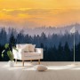 Misty Pine Forest Landscape Wallpaper Mural