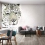 3D Look Monochrome Tiger Wallpaper Mural