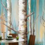 Oil Painting Tree Branch Wallpaper Mural