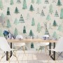 Nostalgic Tree Pattern Wallpaper Mural