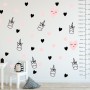 Pink Unicorn and Little Hearts Wall Decal Sticker
