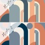 Geometric Arch with Shapes Wallpaper Mural