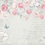 Pink Victorian Vine Flower Wallpaper Mural