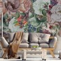 Victorian Vine Floral Bouqet Wallpaper Mural