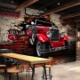 3D Look Vintage Car Wallpaper Mural