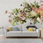 Vintage Hydrangea Floral Wallpaper Mural