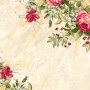 Vintage Pastel Red Floral Wallpaper Mural