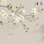 Vintage Plum Blossom Floral Wallpaper Mural