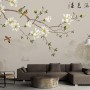 Vintage Plum Blossom Floral Wallpaper Mural